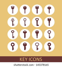 Key icon set