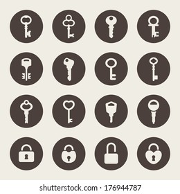 Key icon set