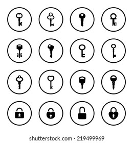 Key icon set