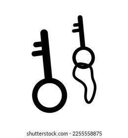 Key icon set collection. isolated on white background. vector illustration