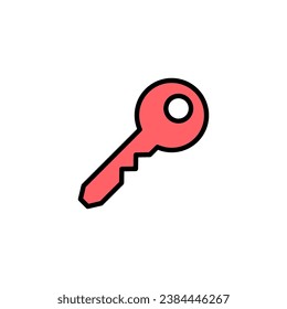 Ilustración de conjunto de iconos de clave. Signo y símbolo de clave.