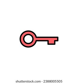 Key icon set illustration. Key sign and symbol.