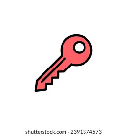 Key icon set illustration. Key sign and symbol.