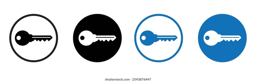 key icon set. key lock icon. house key icon security symbol. Key vector icon symbol.