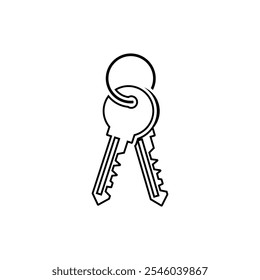 Conjunto de iconos clave. Ilustración vectorial.