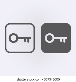 Key icon set . Vector illustration