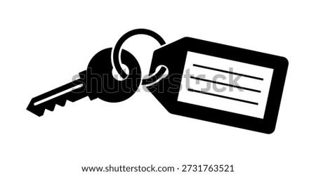Key icon set vector, Key sign isolated, Keychain icon clipart, Key symbol, Rent symbol, Home keys pictogram, Real estate symbol,  Silhouettes of door keys. House key collection, Old keychain symbol.