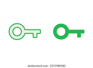 Key icon set. Key vector icon. Key symbol