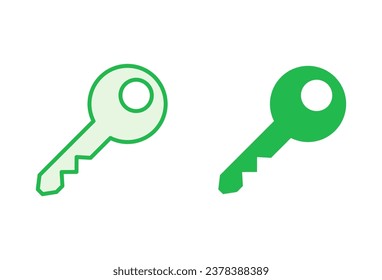 Key icon set. Key vector icon. Key symbol
