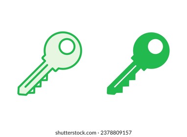 Juego de iconos de clave. Icono de vector clave. Símbolo de clave