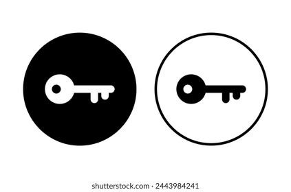 Key icon set. Key vector icon. Key symbol