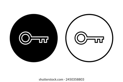 Icono de llave establecido. Icono de Vector de llave. Símbolo de clave