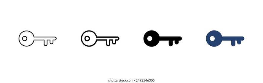Key icon set. Key vector icon. Key symbol