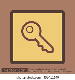 key icon sign