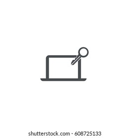 key icon. sign design