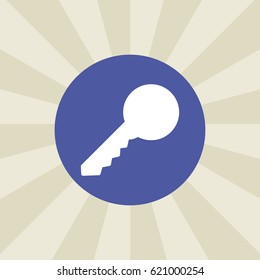 key icon. sign design. background