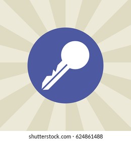 key icon. sign design. background