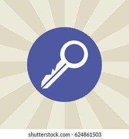 key icon. sign design. background