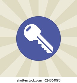 key icon. sign design. background