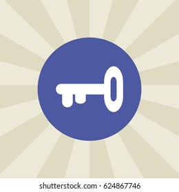 key icon. sign design. background