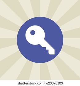 key icon. sign design. gradient background