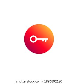 key icon. sign design. Vector illustration for graphic design, Web, UI,
