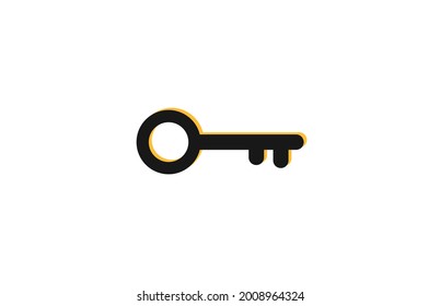 Schlüsselsymbol. Zeichendesign. Vektorgrafik für Grafikdesign, Web, UI