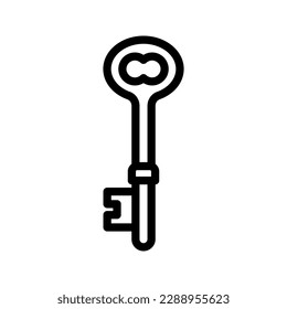 Key icon. sign for mobile concept and web design. vector illustration