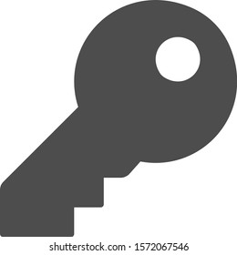 Key icon or sign and Key symbol vector