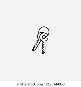 Key icon sign vector,Symbol, logo illustration for web and mobile