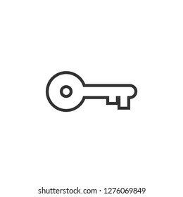 Key icon silhouette design template vector isolated
