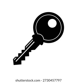 Key icon silhouette vector isolated design