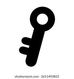key icon, simple flat style, illustration, logo sign symbol pictogram template, for ui or ux isolated on white for mobile app, editable