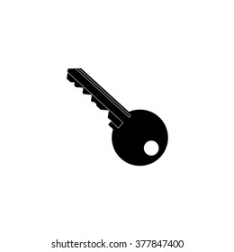 Key icon. Simple flat style vector illustration