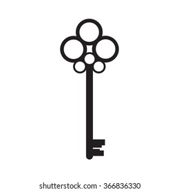 Key icon. Simple illustration.