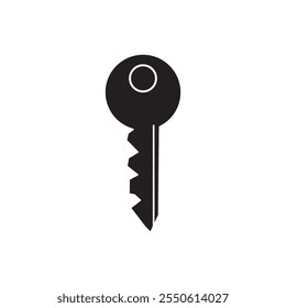 Key icon. Simple illustration on white background, eps10