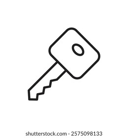 Key icon Simple thin outline