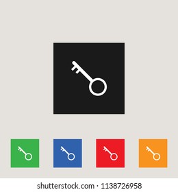 Key icon, stock vector illustration, EPS10.