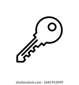 Símbolo de icono clave para App y Sitios web. Signo clave y símbolo. claves Vector