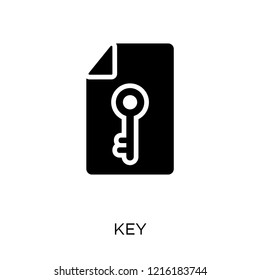 Key icon. Key symbol design from Web navigation collection. Simple element vector illustration on white background.