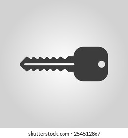 The key icon. Key symbol. Flat Vector illustration