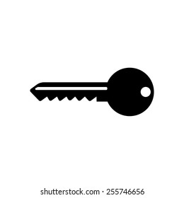 The key icon. Key symbol. Flat Vector illustration