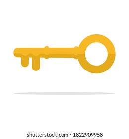 Icono de clave o símbolo de clave. signo de protección y seguridad. símbolo de bloqueo de vector