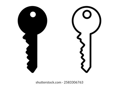 Key icon symbol simple design