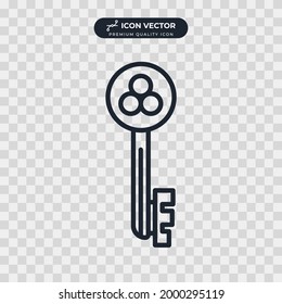 key icon symbol template for graphic and web design collection logo vector illustration