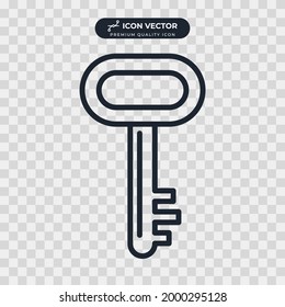plantilla de símbolo de icono de clave para el logotipo de colección de diseño gráfico y web ilustración vectorial