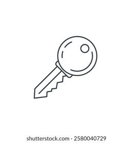 Key icon symbol vector illustration isolated on white background