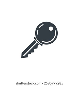 Key icon symbol vector illustration isolated on white background