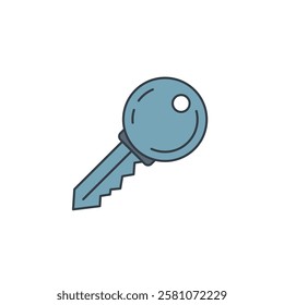 Key icon symbol vector illustration isolated on white background