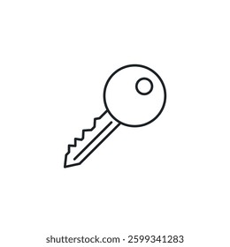 Key icon symbol vector illustration isolated on white background